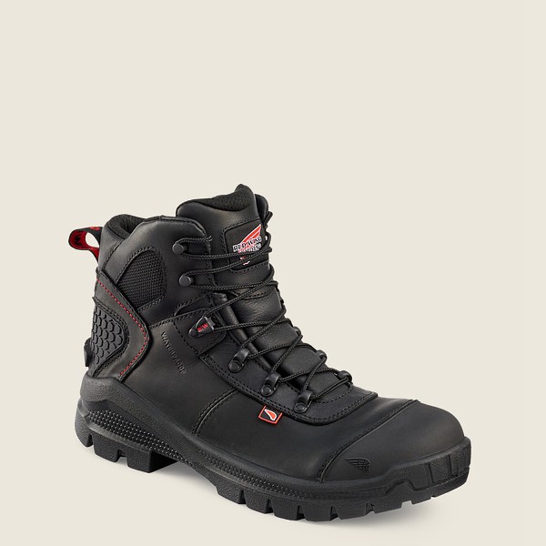Red Wing Safety Boots Black - Red Wing Mens Crv™ - 6-inch Waterproof Toe - NGVDH-3641